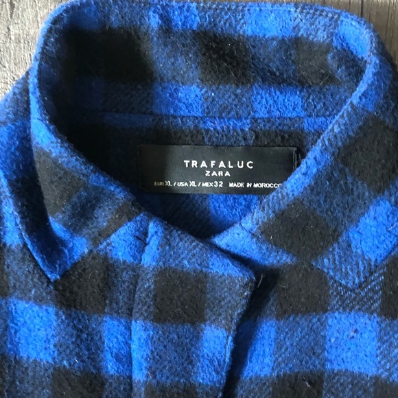 ZARA - Wool/Faux leather mid length jacket - Picture 2 of 4